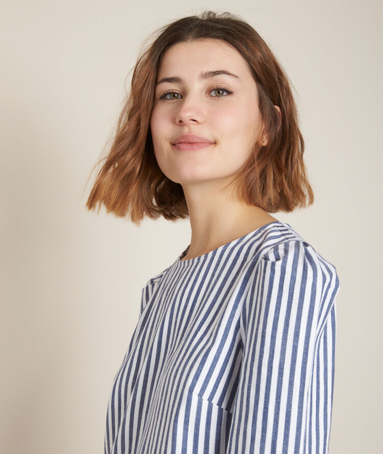Enora striped blouse white.