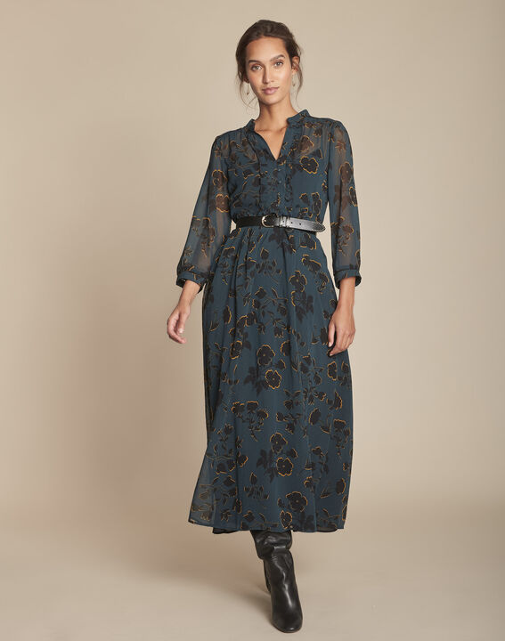 Ivanie cypress long printed dress | 1-2-3 Ivanie cypress long printed dress PhotoZ | 1-2-3