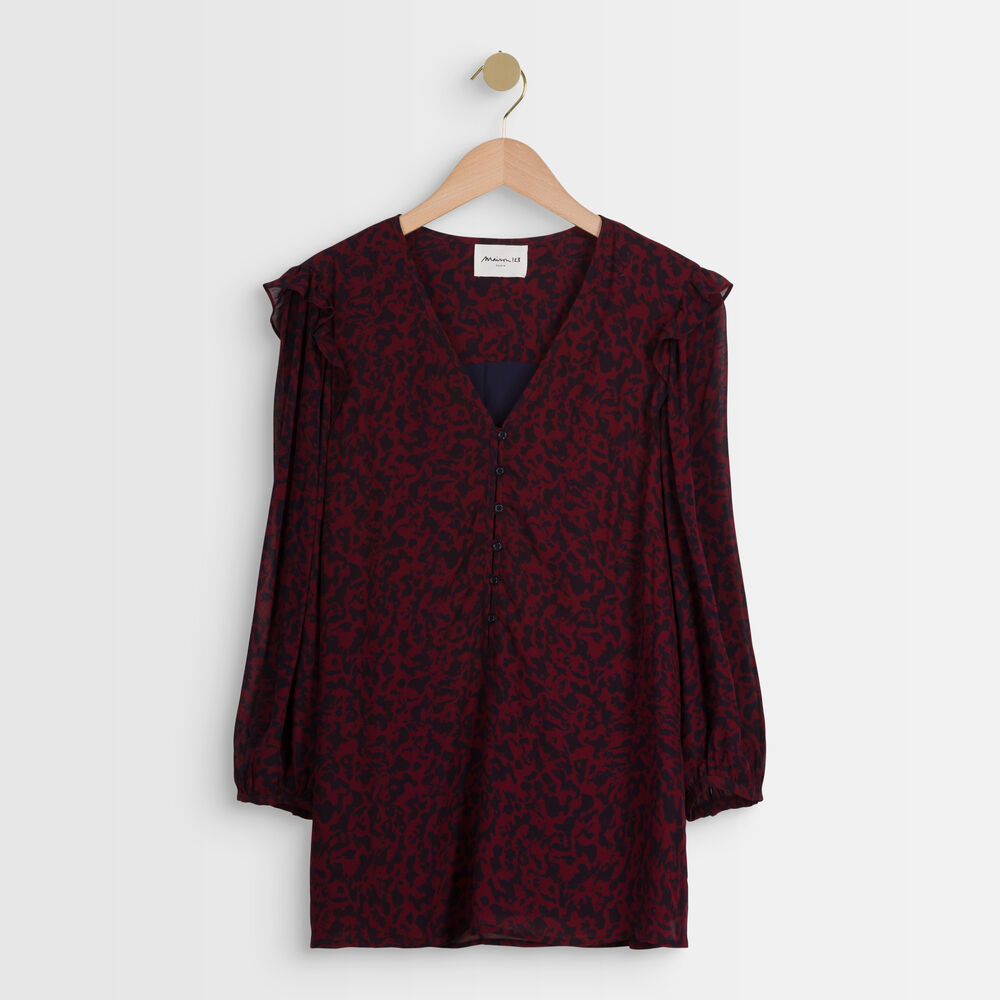 Tanger printed blouse rose.