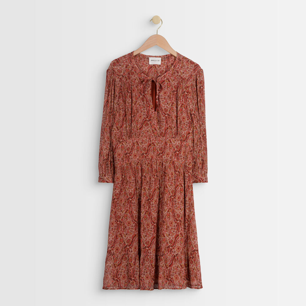 Ludmilla beige print dress beige.