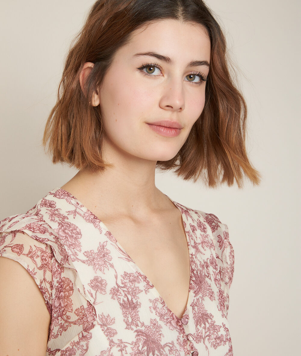 Enryka printed blouse midnight blue.