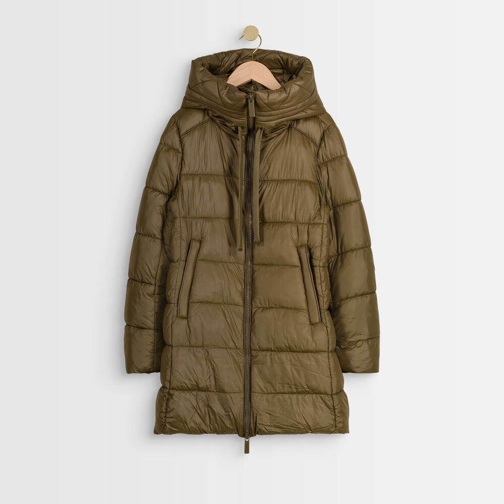 Boko khaki 3/4-length down jacket kaki.