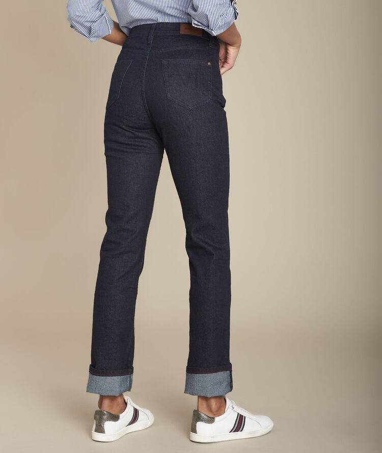Sonia, the original 123 straight-leg rinse jeans ice green.