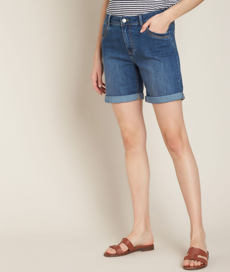 Alba denim shorts double stone.
