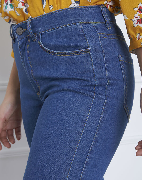 Opera light indigo slim-fit jeans with zips light indigo.