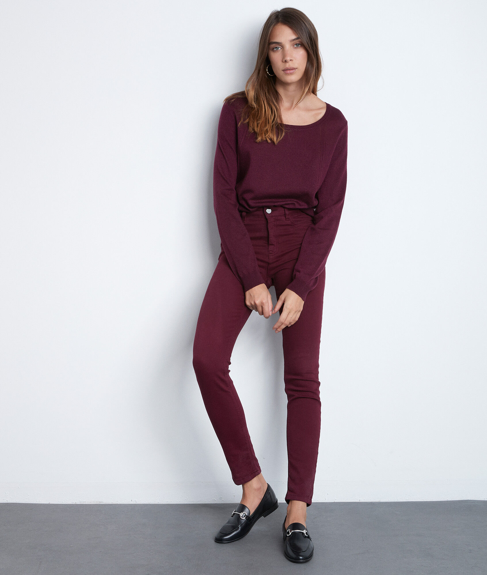 Suzy, the iconic burgundy organic 