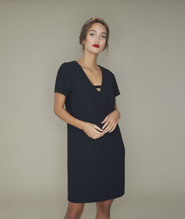 Noel straight diamante-detail dress | 1-2-3 Noel straight diamante-detail dress PhotoZ | 1-2-3