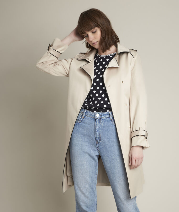 Dots jacquard jumper navy blue.