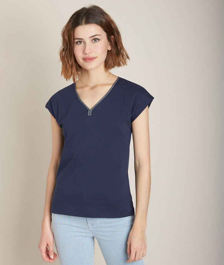 Robin organic cotton t-shirt violet.