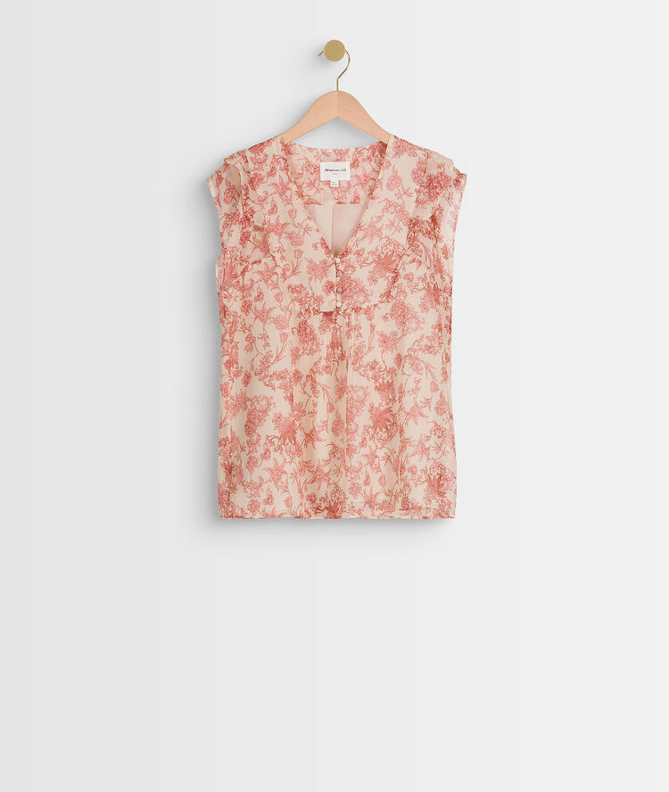 Enryka printed blouse midnight blue.