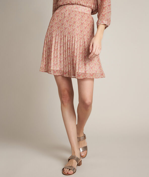 Belem printed pleated skirt | 1-2-3 Belem printed pleated skirt PhotoZ | 1-2-3