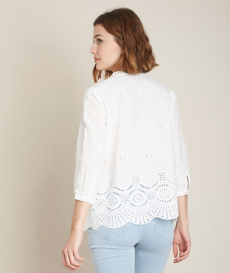 Elinda lace blouse ecru.