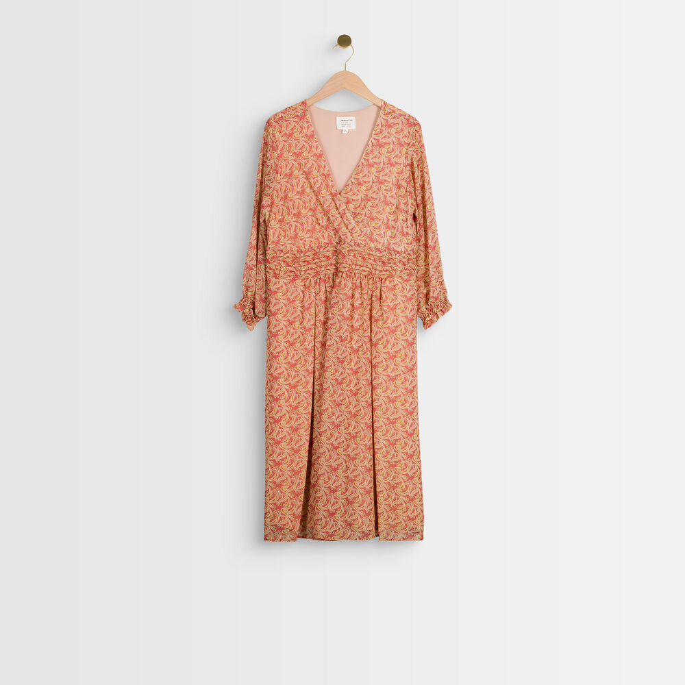 Cleopatre printed dress cherry red.