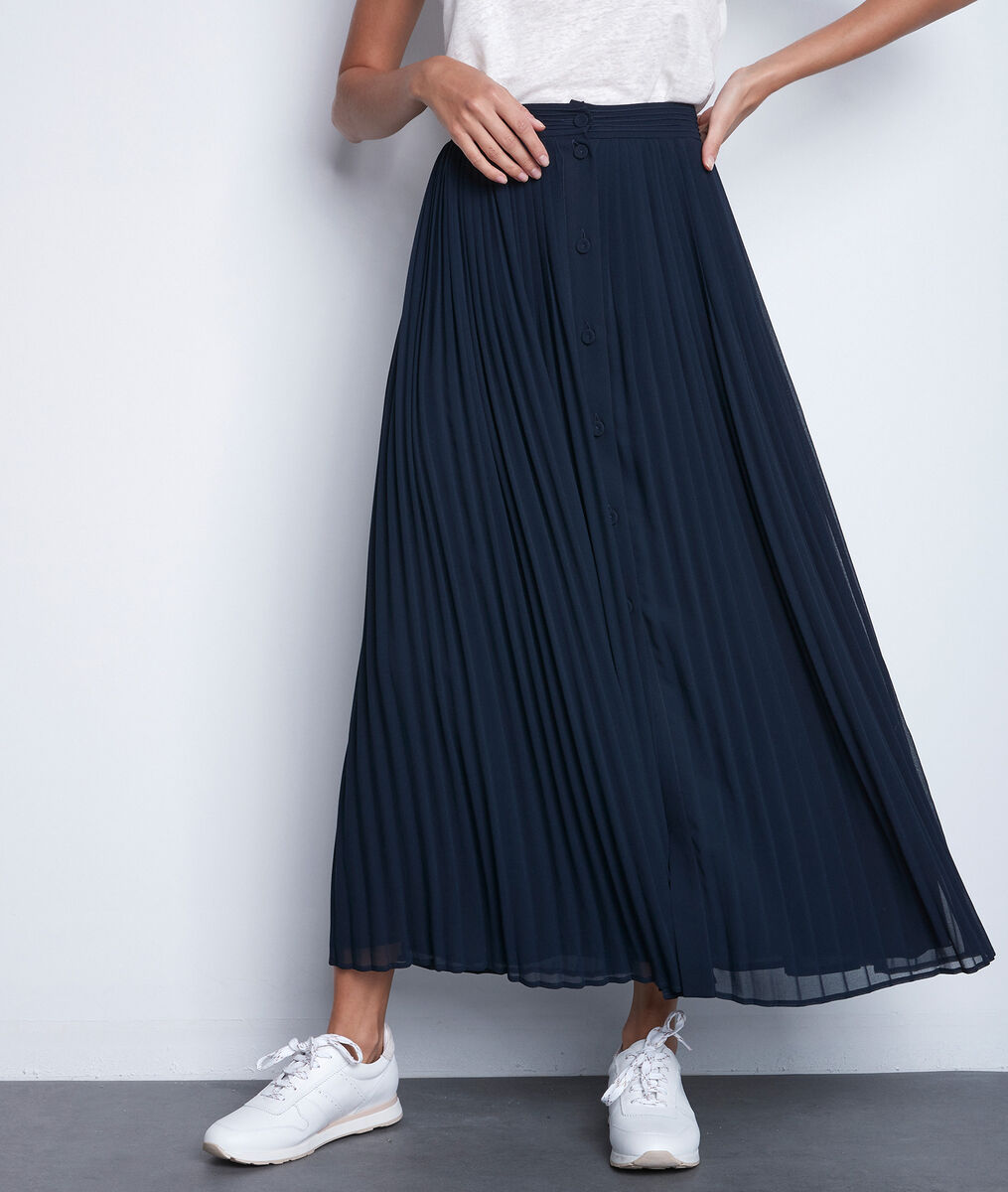 Eva navy pleated skirt | 1-2-3 Eva navy pleated skirt PhotoZ | 1-2-3