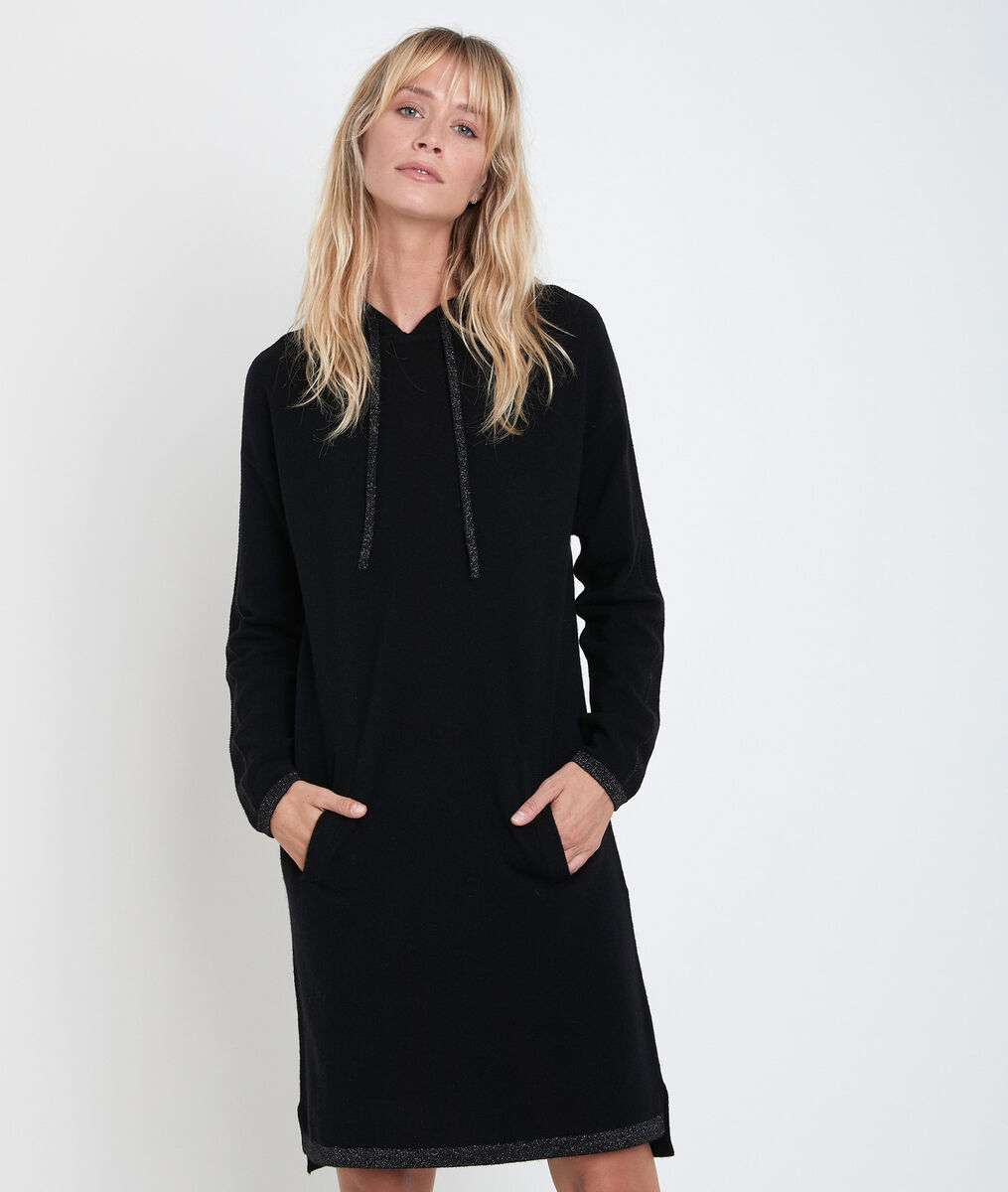 Rituel hooded cashmere dress | 1-2-3 Rituel hooded cashmere dress PhotoZ | 1-2-3