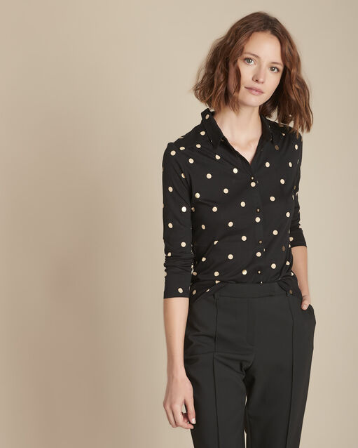 Celia polka dot jersey shirt (1) - Maison 123