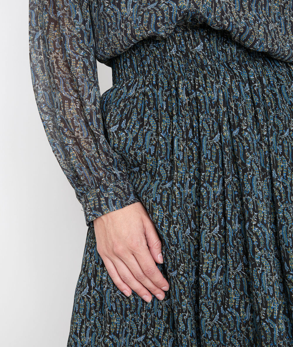 Giny short printed skirt kaki.