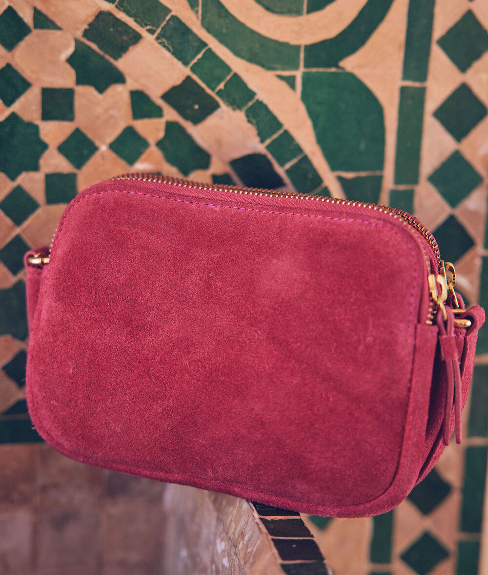 Flavie mini fuchsia quilted leather bag PhotoZ | 1-2-3