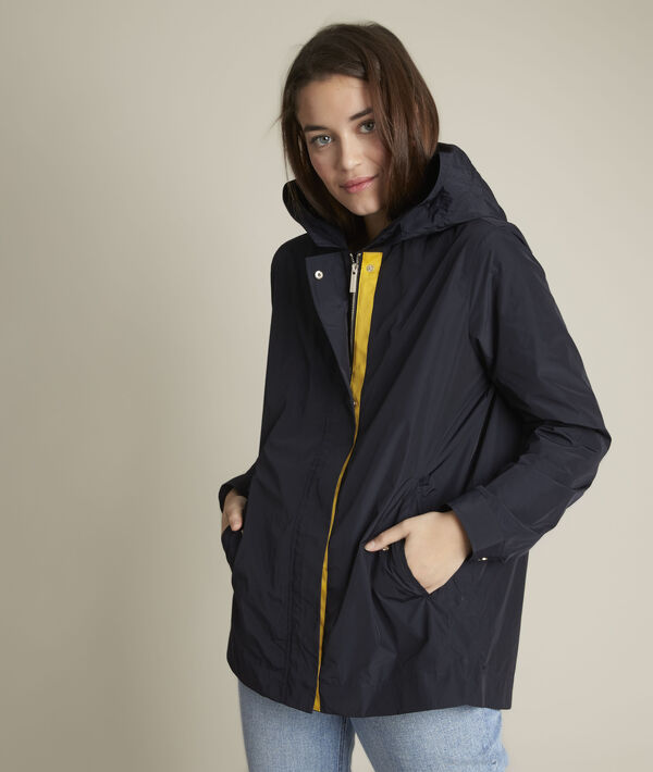 Fara navy blue hooded parka | 1-2-3 Fara navy blue hooded parka PhotoZ | 1-2-3
