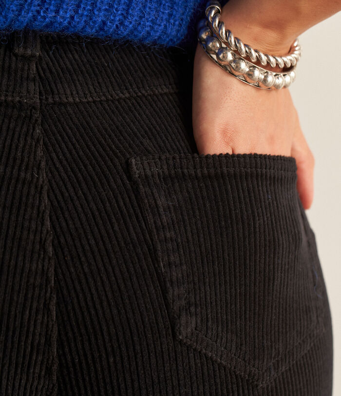 Ninon black velvet flared trousers PhotoZ | 1-2-3