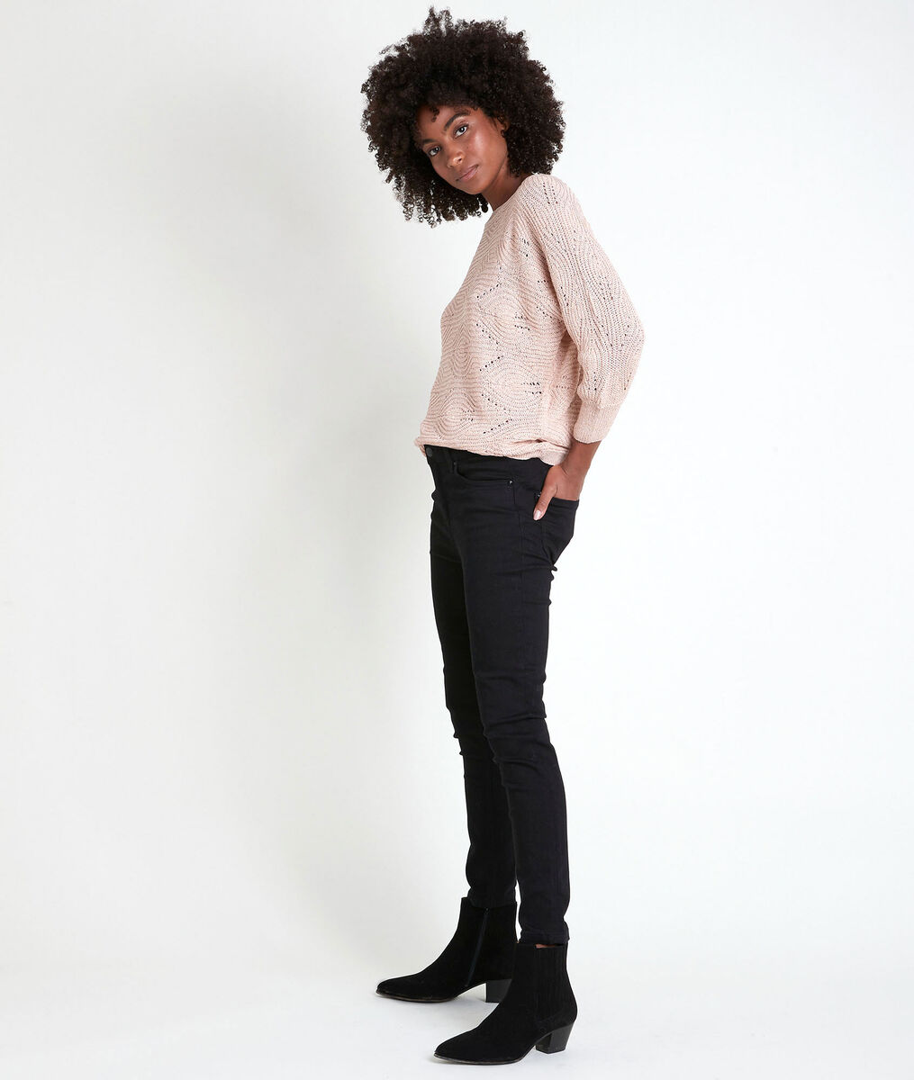 Amy pink openwork jumper | 1-2-3 Amy pink openwork jumper PhotoZ | 1-2-3