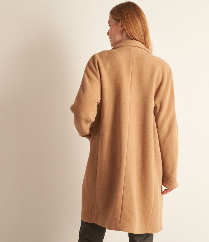 Lina camel straight wool coat PhotoZ | 1-2-3
