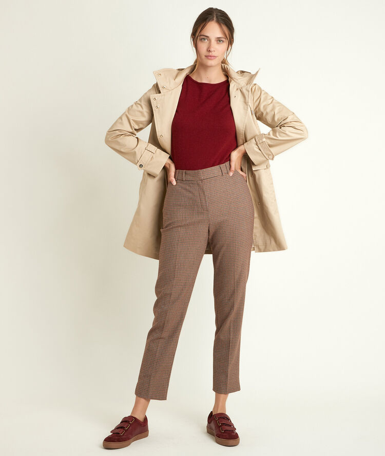 Ribambelle bordeaux wool and cashmere pullover bordeaux fonce.