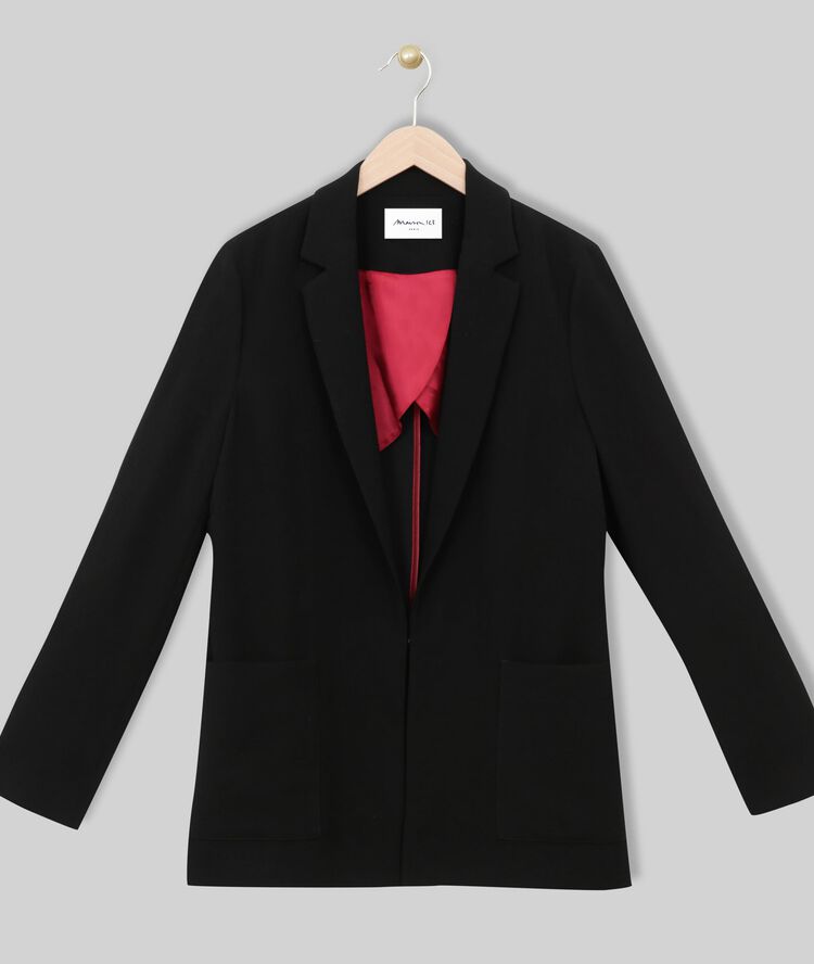 Léonie crêpe jacket black.