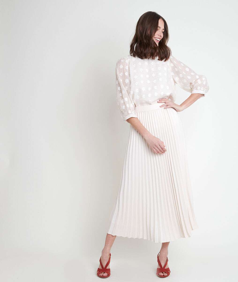 TAHEL ecru embroidered top | 1-2-3 TAHEL ecru embroidered top PhotoZ | 1-2-3