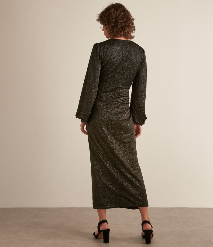 Hype iridescent black maxi dress PhotoZ | 1-2-3