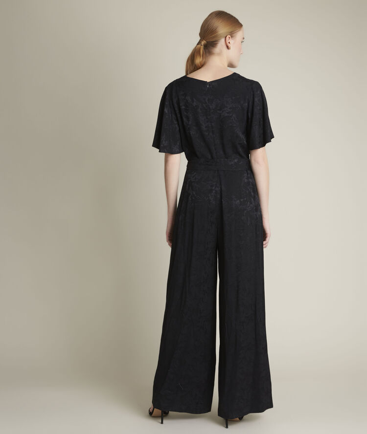 Rollande jacquard jumpsuit black.