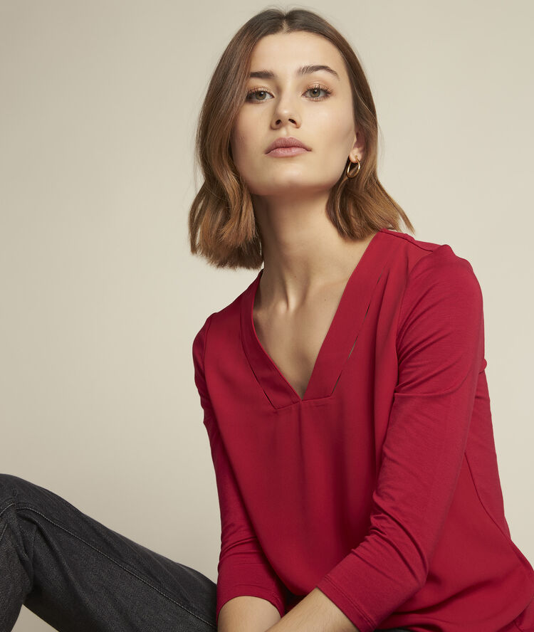 Elliott fuchsia dual-fabric top light fuscia.