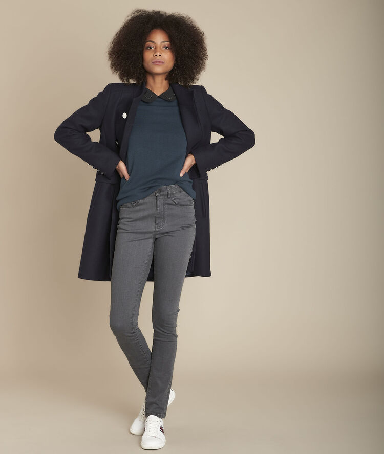 Suzy mid-grey slim jeans mid chine.