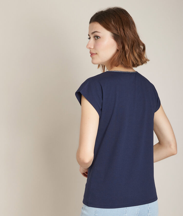 Robin organic cotton t-shirt violet.