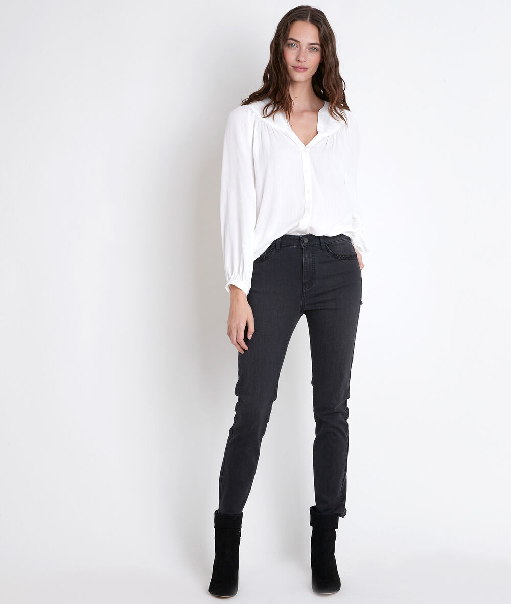 Timeo ecru lurex blouse ecru.