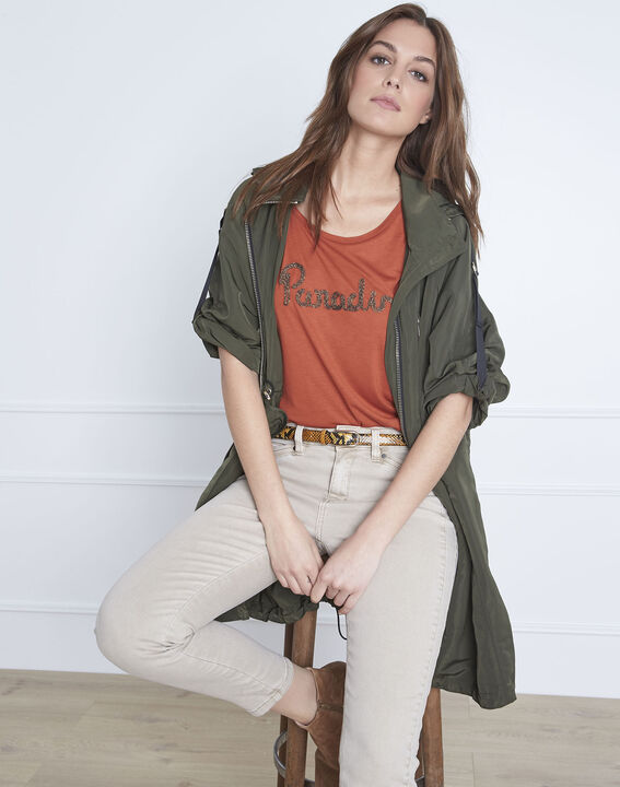 Round collared orange Pippa T-shirt | 1-2-3 Round collared orange Pippa T-shirt PhotoZ | 1-2-3