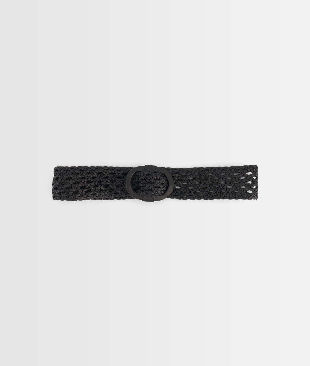 Elya Black Braided Leather Belt PhotoZ | 1-2-3