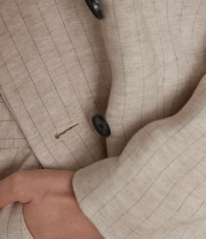 Florine sand striped tailored jacket PhotoZ | 1-2-3