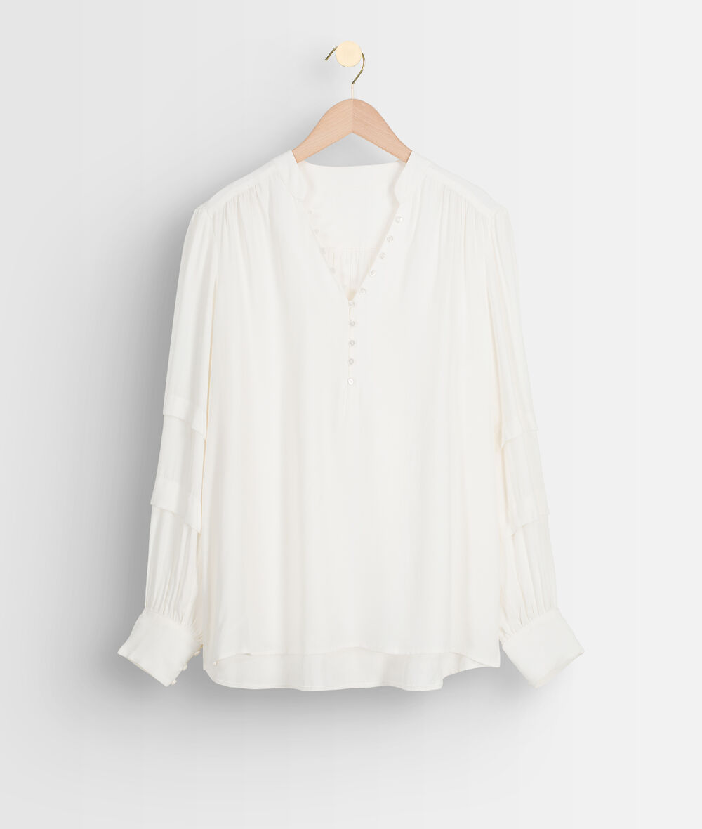 Luce cream floaty blouse PhotoZ | 1-2-3