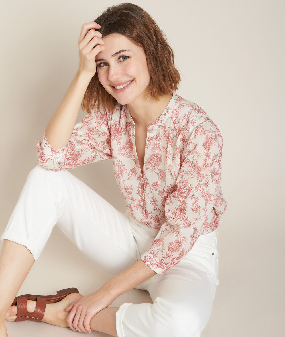 Enry printed blouse  midnight blue.