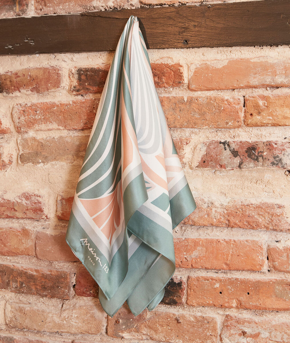 Hedwige printed silk square scarf | 1-2-3 Hedwige printed silk square scarf PhotoZ | 1-2-3