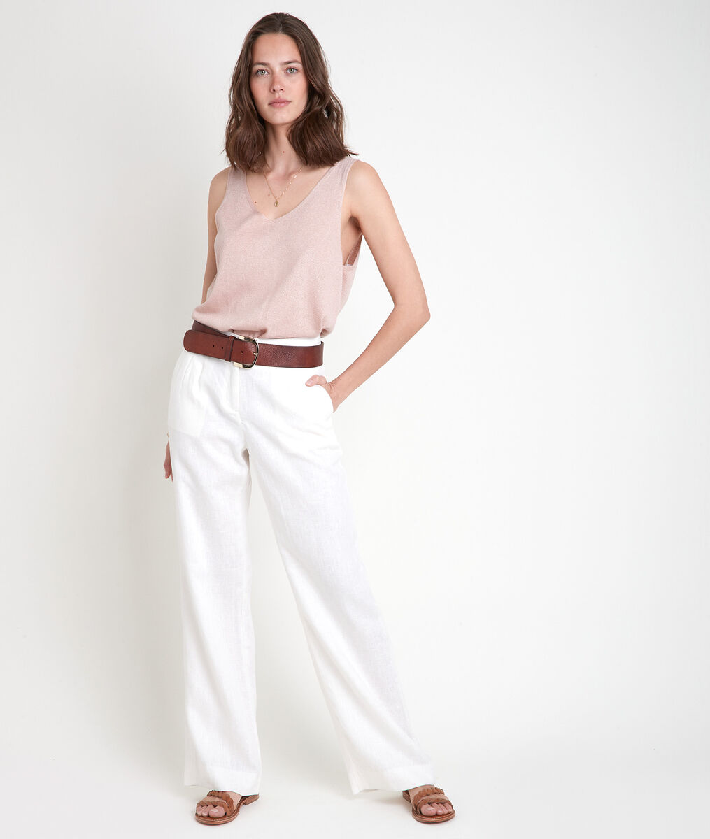 Alizée powder-coloured knitted vest top | 1-2-3 Alizée powder-coloured knitted vest top PhotoZ | 1-2-3