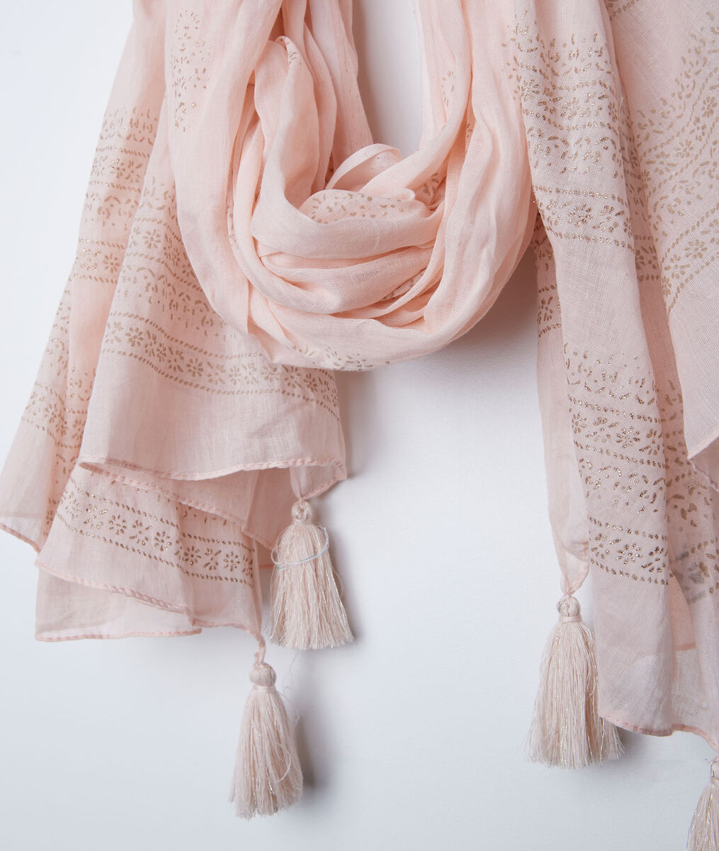 Bella striped fringed scarf | 1-2-3 Bella striped fringed scarf PhotoZ | 1-2-3