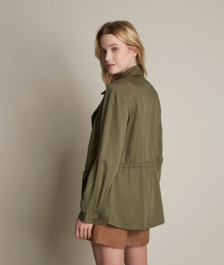 Lucie khaki tencel jacket khaki.