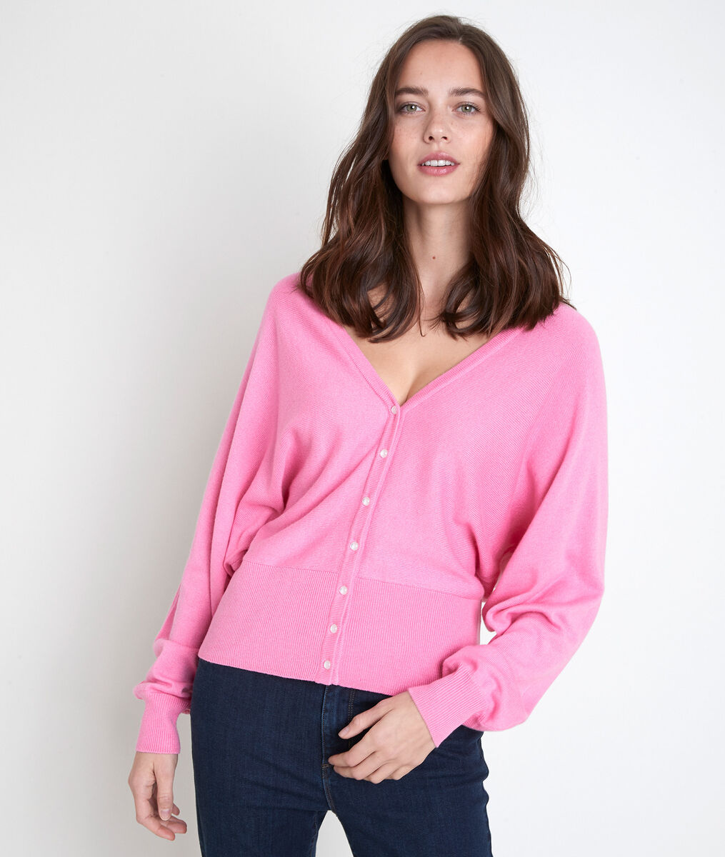 Aldo pink wool-blend cardigan | 1-2-3 Aldo pink wool-blend cardigan PhotoZ | 1-2-3