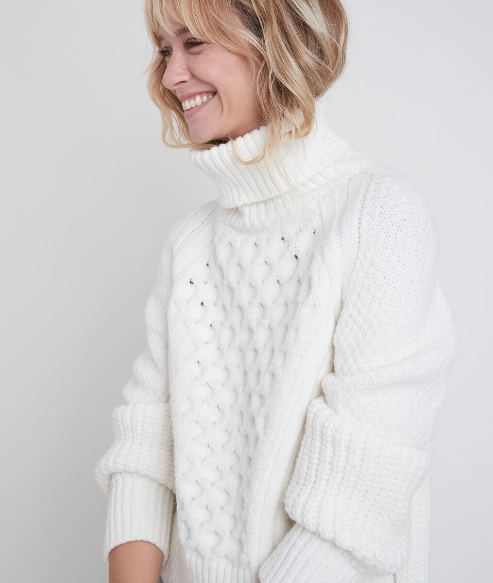 Remy polo neck cable knit pullover | 1-2-3 Remy polo neck cable knit pullover PhotoZ | 1-2-3