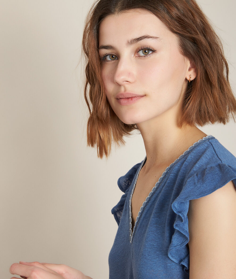 Rodeo linen top chlorophyll.