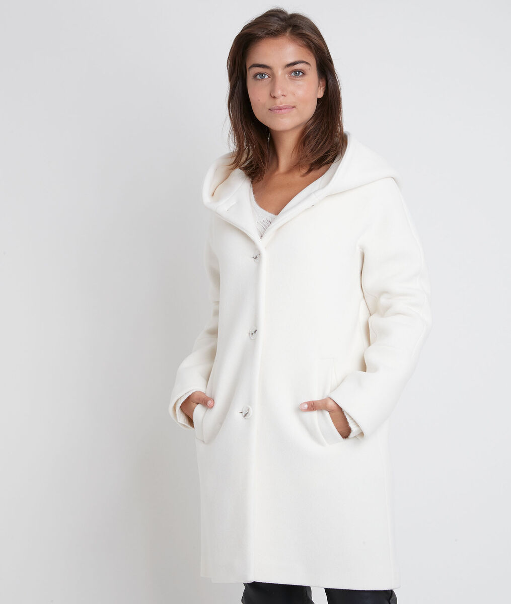 Ocea cream wool blend coat | 1-2-3 Ocea cream wool blend coat PhotoZ | 1-2-3