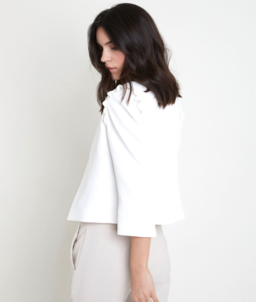 Philise cream crepe jacket creme.