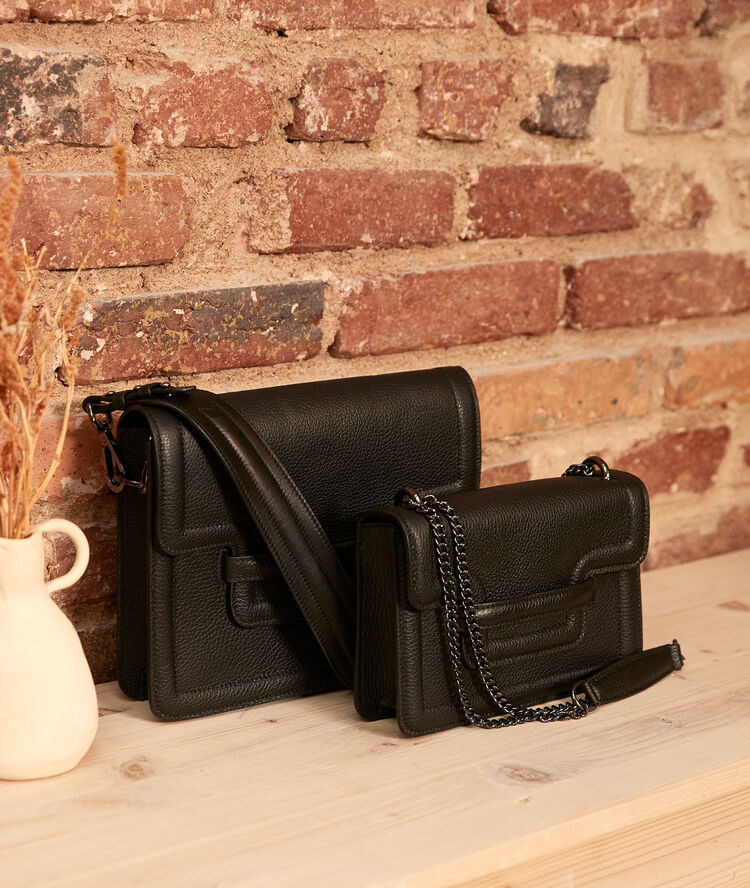 The black leather 123 black.